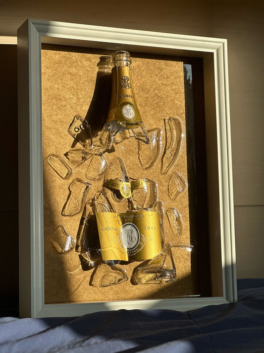 Exploding bottle painting